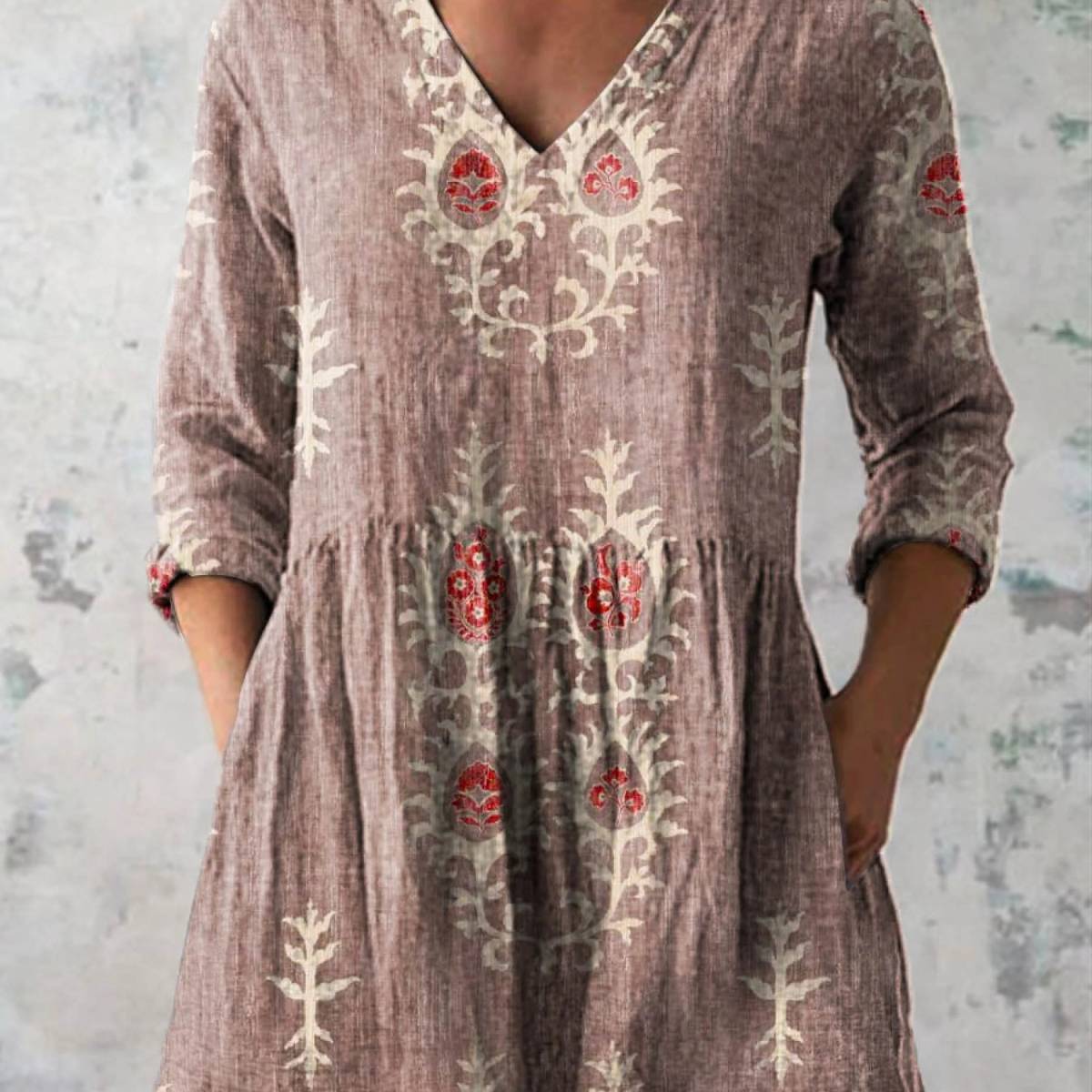 Blair | Lange Bluse mit auffälligem Muster