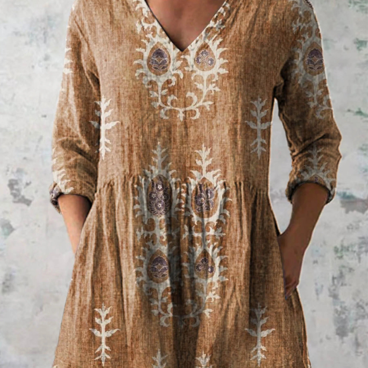 Blair | Lange Bluse mit auffälligem Muster