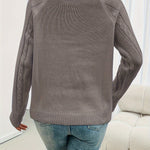 Texturierter Pullover mit Knöpfen – Produktansicht 7