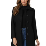 Eleganter einreihiger Wintermantel – Produktansicht 1