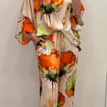 Elegantes zweiteiliges Ensemble mit Blumenmuster – Produktansicht 4