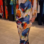 Elegantes zweiteiliges Ensemble mit Blumenmuster – Produktansicht 2