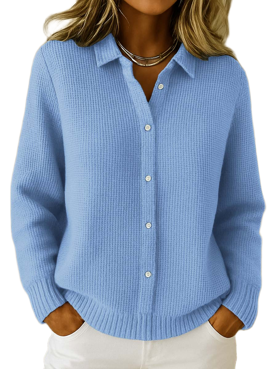 Klassische Strickjacke mit Knopfleiste – Produktansicht 1
