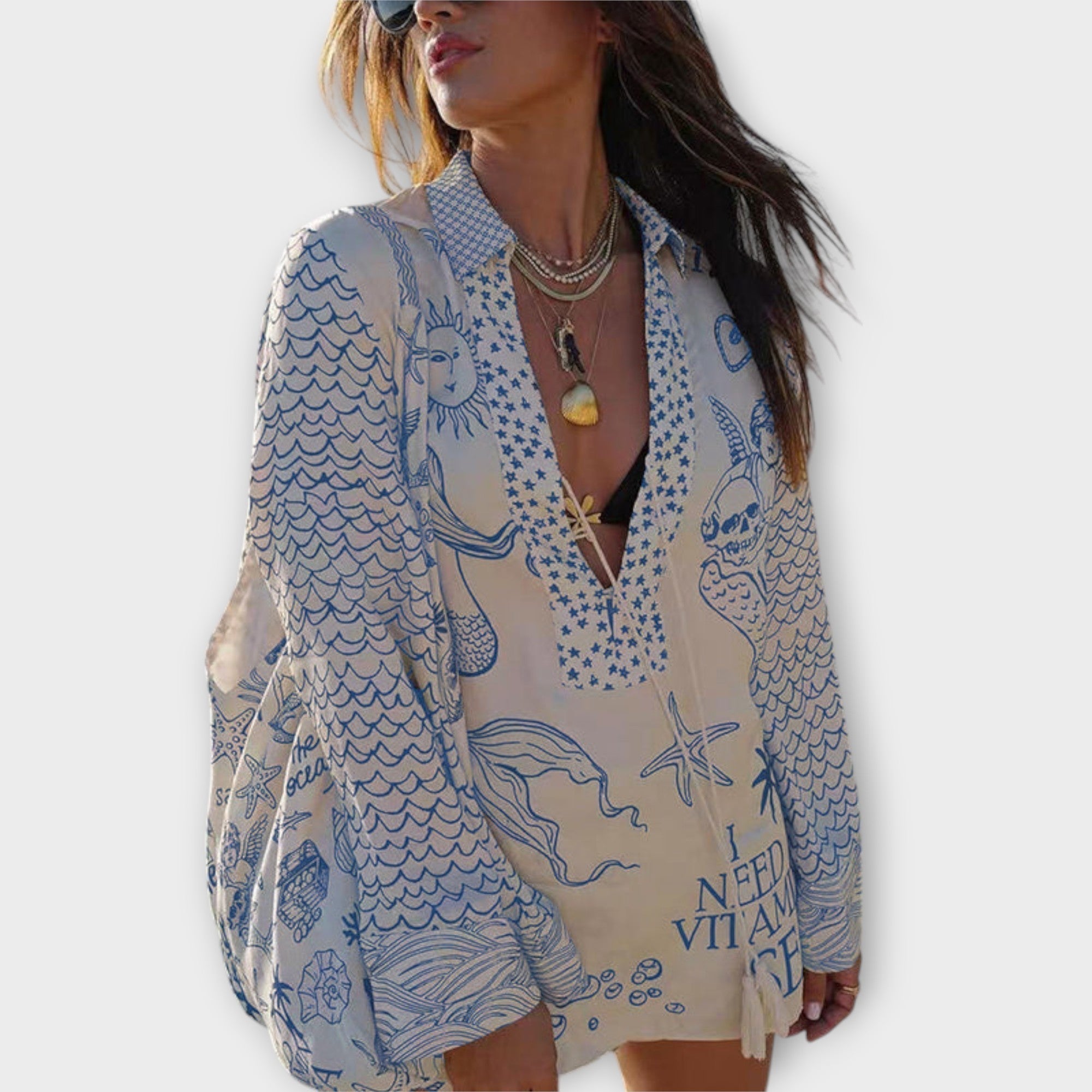 Elegantes zweiteiliges Ensemble im Boho-Stil – Produktansicht 3