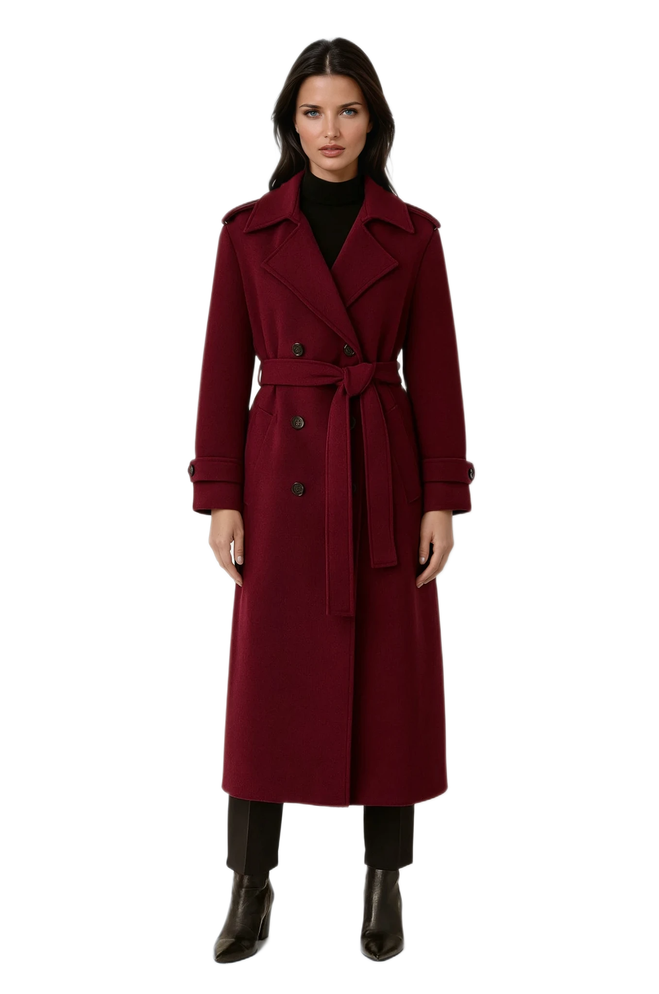 Langer Wintermantel für Damen – Produktansicht 1
