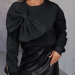Eleganter Strickpullover mit Schleifendetail – Produktansicht 8