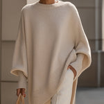 Eleganter Oversize-Poncho aus weichem Strick – Produktansicht 2