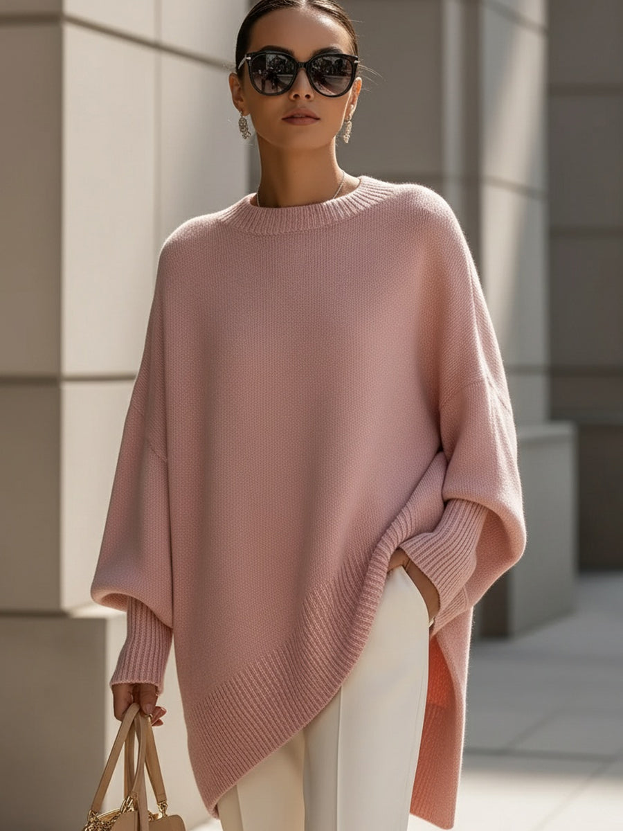 Eleganter Oversize-Poncho aus weichem Strick – Produktansicht 7
