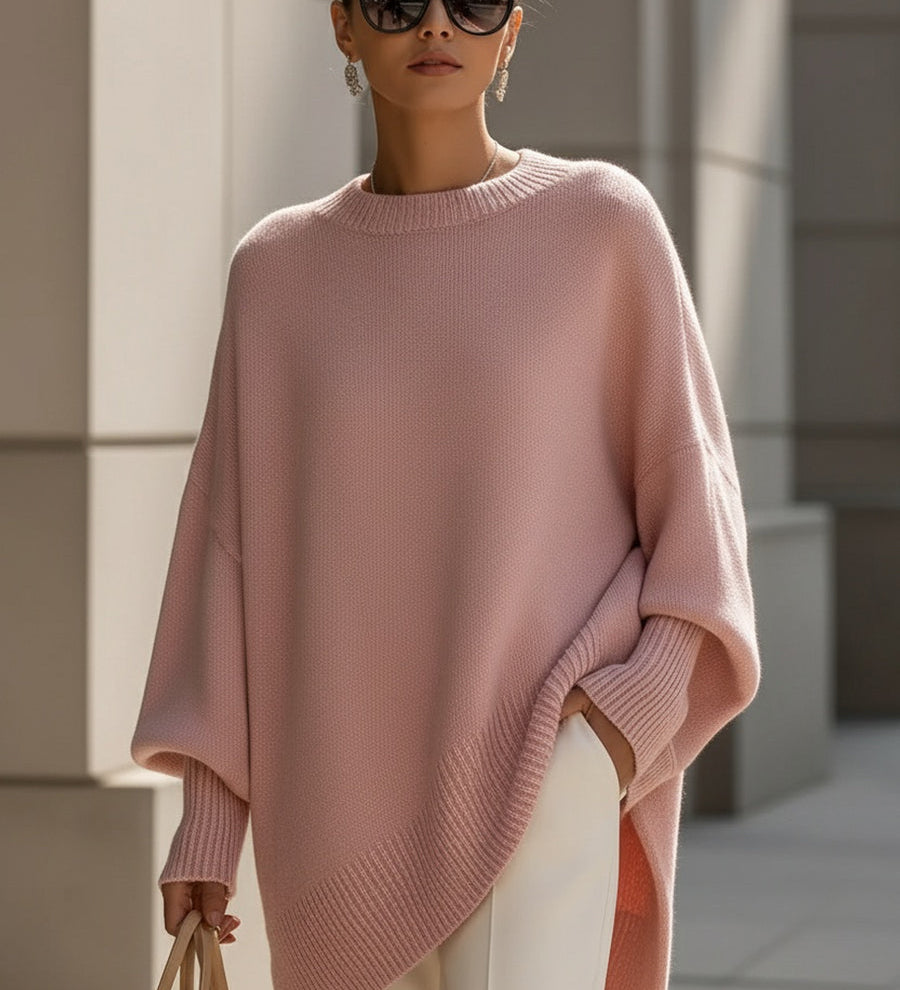 Eleganter Oversize-Poncho aus weichem Strick – Produktansicht 7