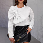 Eleganter Strickpullover mit Schleifendetail – Produktansicht 2
