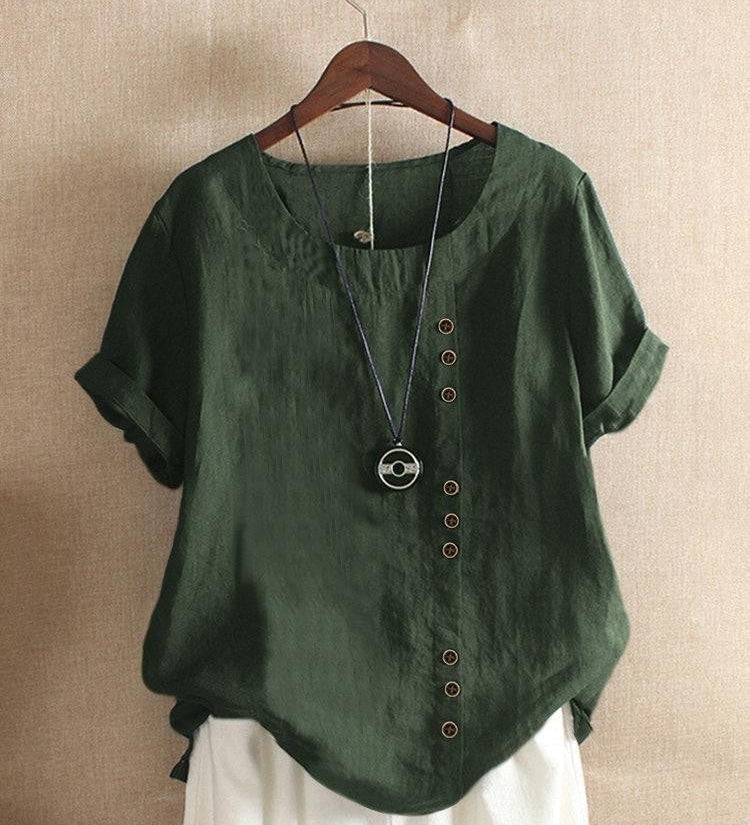 Baumwollbluse mit Knöpfen – Produktansicht 5