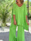 Elegantes Set aus Oberteil und Hose mit seitlichem Schlitz – Produktansicht 4