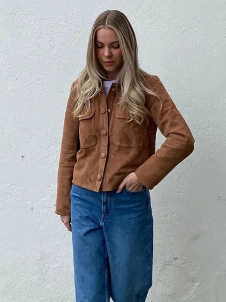 Braune Damenjacke – Produktansicht 1
