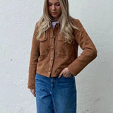 Braune Damenjacke – Produktansicht 1
