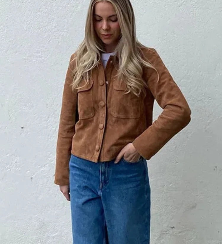 Braune Damenjacke – Produktansicht 1