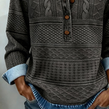 Hemd mit Denim-Effekt und Stricktextur – Produktansicht 7