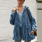 Dicke Oversize-Fleecejacke mit Kapuze – Produktansicht 4
