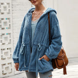 Dicke Oversize-Fleecejacke mit Kapuze – Produktansicht 5