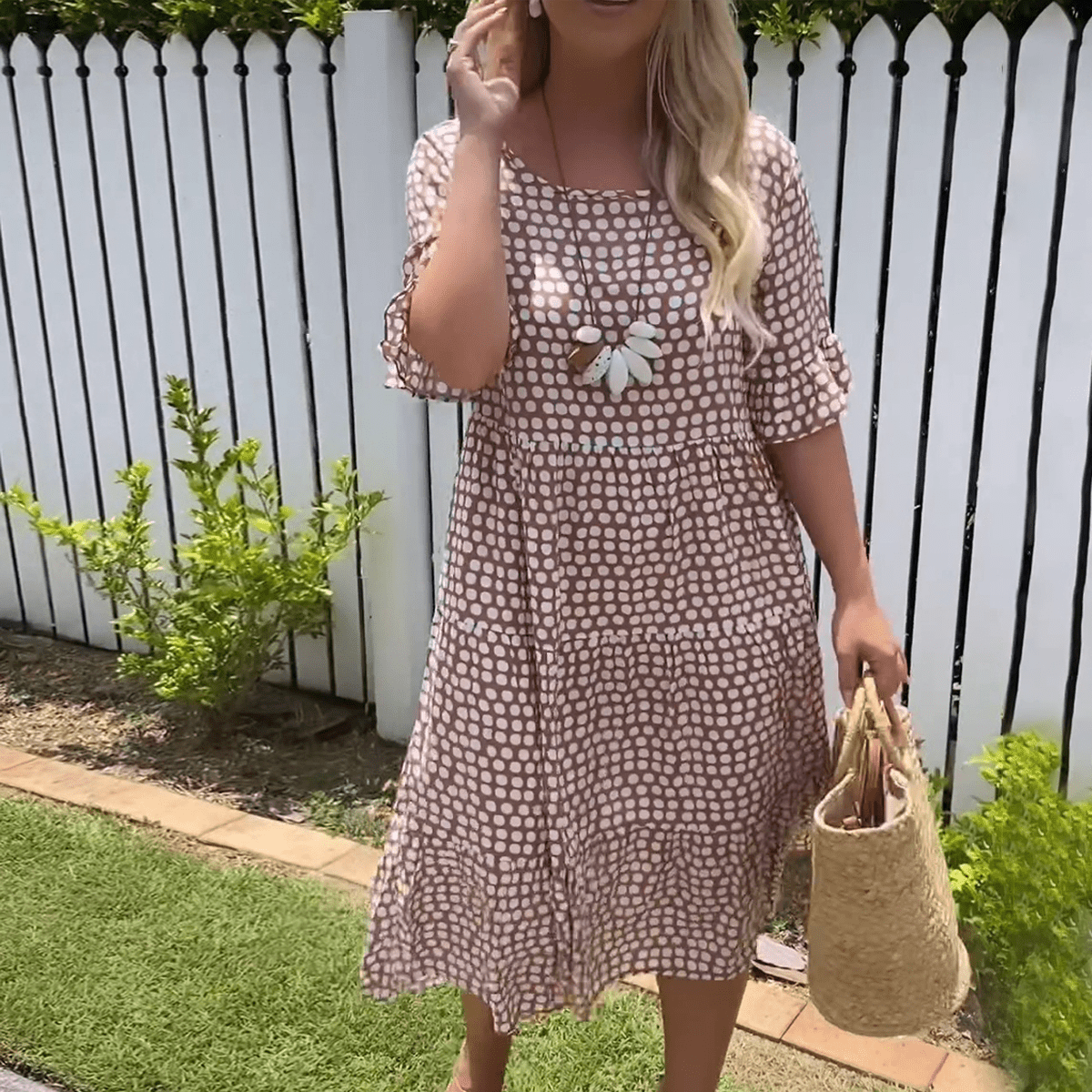 Bequemes Midikleid – Produktansicht 7