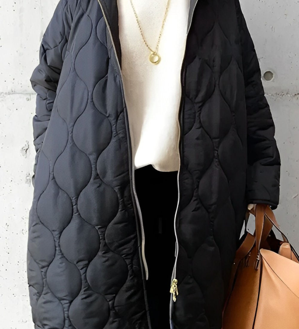 Winter-Steppjacke mit Kapuze – Produktansicht 2