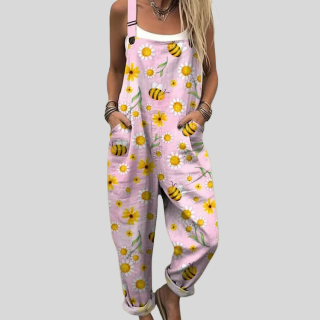 Bequeme Latzhose mit Bienenmotiv – Produktansicht 1