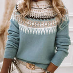 Eleganter Pullover mit Rundhalsausschnitt aus weichem Strick – Produktansicht 1