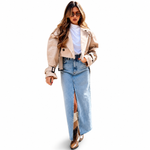 Kurzer Trenchcoat für Damen – Produktansicht 1