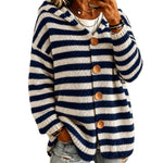 Moderner Streifenpullover aus weichem Strick – Produktansicht 5