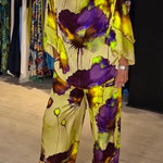 Elegantes zweiteiliges Ensemble mit Blumenmuster – Produktansicht 11