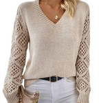 Zeitloser Pullover mit elegantem V-Ausschnitt – Produktansicht 1