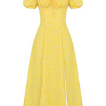 Kleid mit Puffärmeln und Blumenmuster – Produktansicht 14