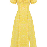 Kleid mit Puffärmeln und Blumenmuster – Produktansicht 14