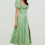 Kleid mit Puffärmeln und Blumenmuster – Produktansicht 5