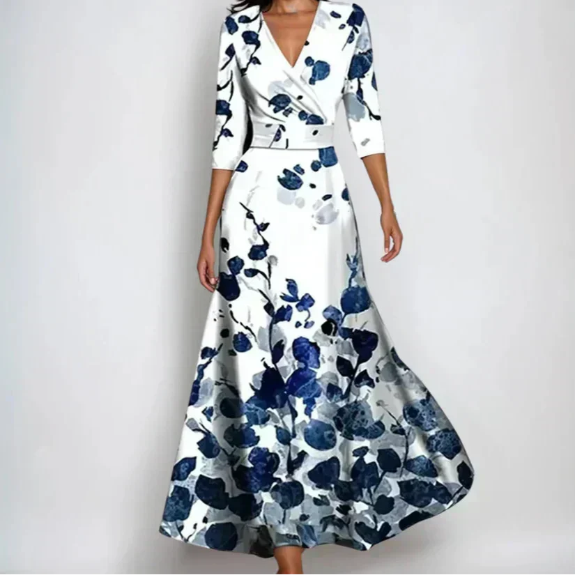 Elegantes Kleid mit floralem Muster – Produktansicht 1