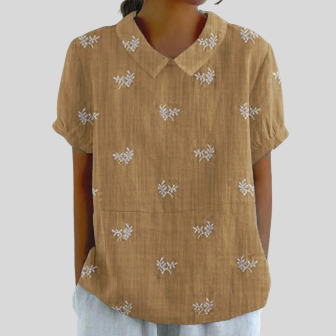 Oberteil mit Blumenprint und eleganter Silhouette – Produktansicht 1