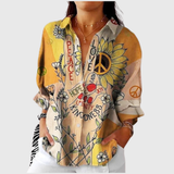 Bunte Bluse aus feinem Stoff mit Blütendessin – Produktansicht 1