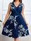 Bequemes Wickelkleid mit Blumenmuster – Produktansicht 1