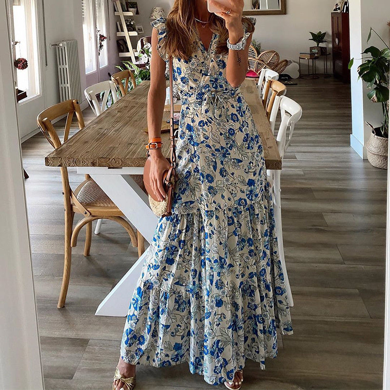 Maxikleid mit floralem Design – Produktansicht 1