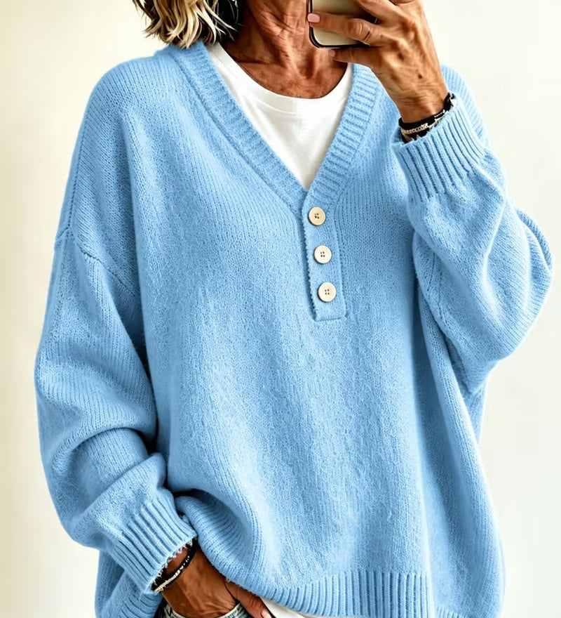 Lässiger unifarbener Pullover für jeden Tag – Produktansicht 11