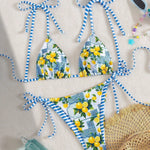 Bequemer Bikini mit Zitronenprint – Produktansicht 1