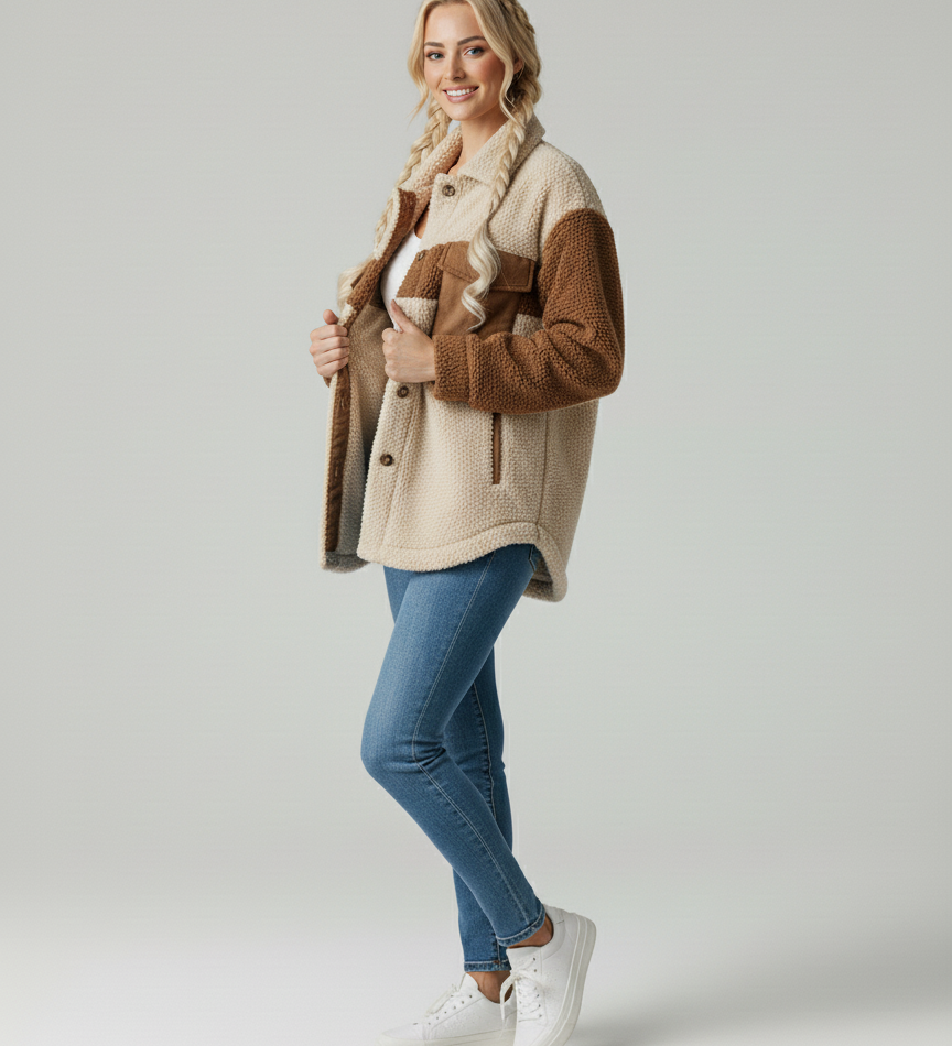 zeitgenössische Sherpa-Jacke – Produktansicht 1