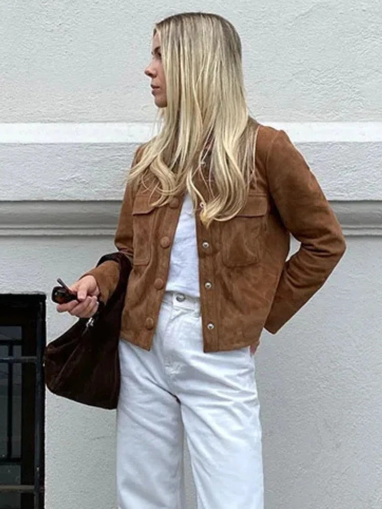 Braune Damenjacke – Produktansicht 4