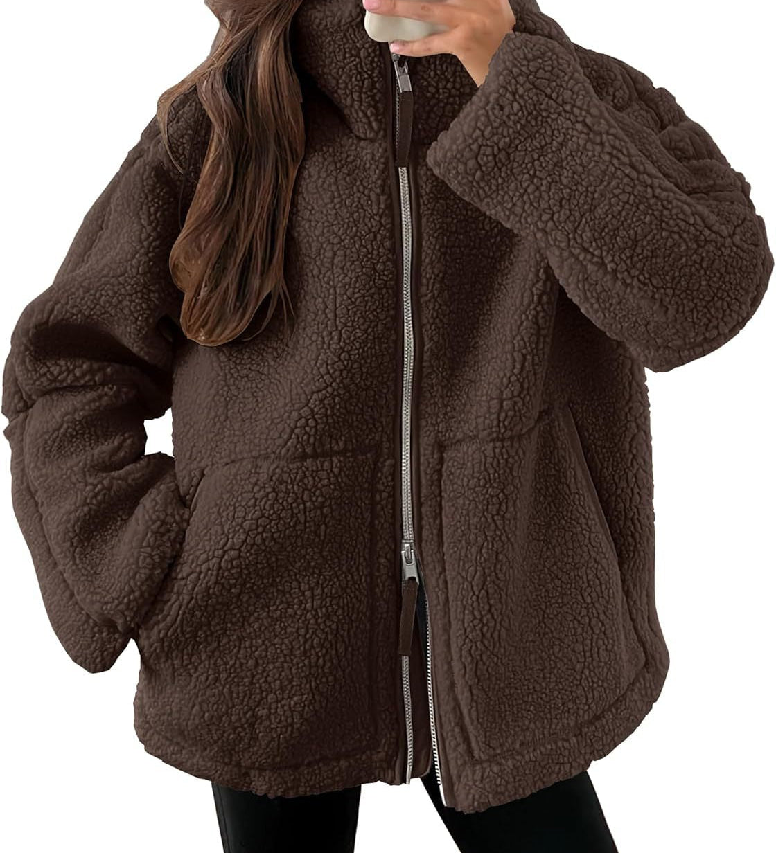 Fleecejacke mit Reverskragen – Produktansicht 9