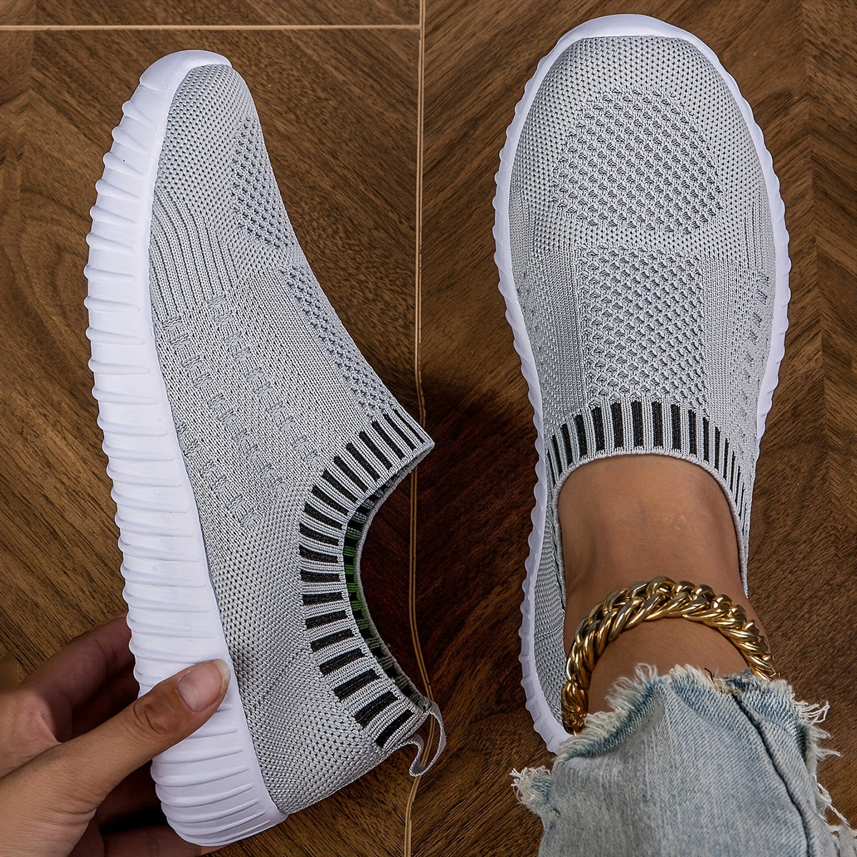 Leichte Slip-on-Sneaker mit rutschfester Sohle – Produktansicht 7