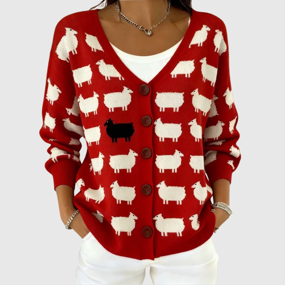 Cardigan mit Knöpfen aus weichem Material – Produktansicht 1