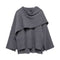 Asymmetrischer Oversize-Strickmantel – Produktansicht 7