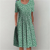 Elegantes Blumenkleid mit praktischen Taschen – Produktansicht 9