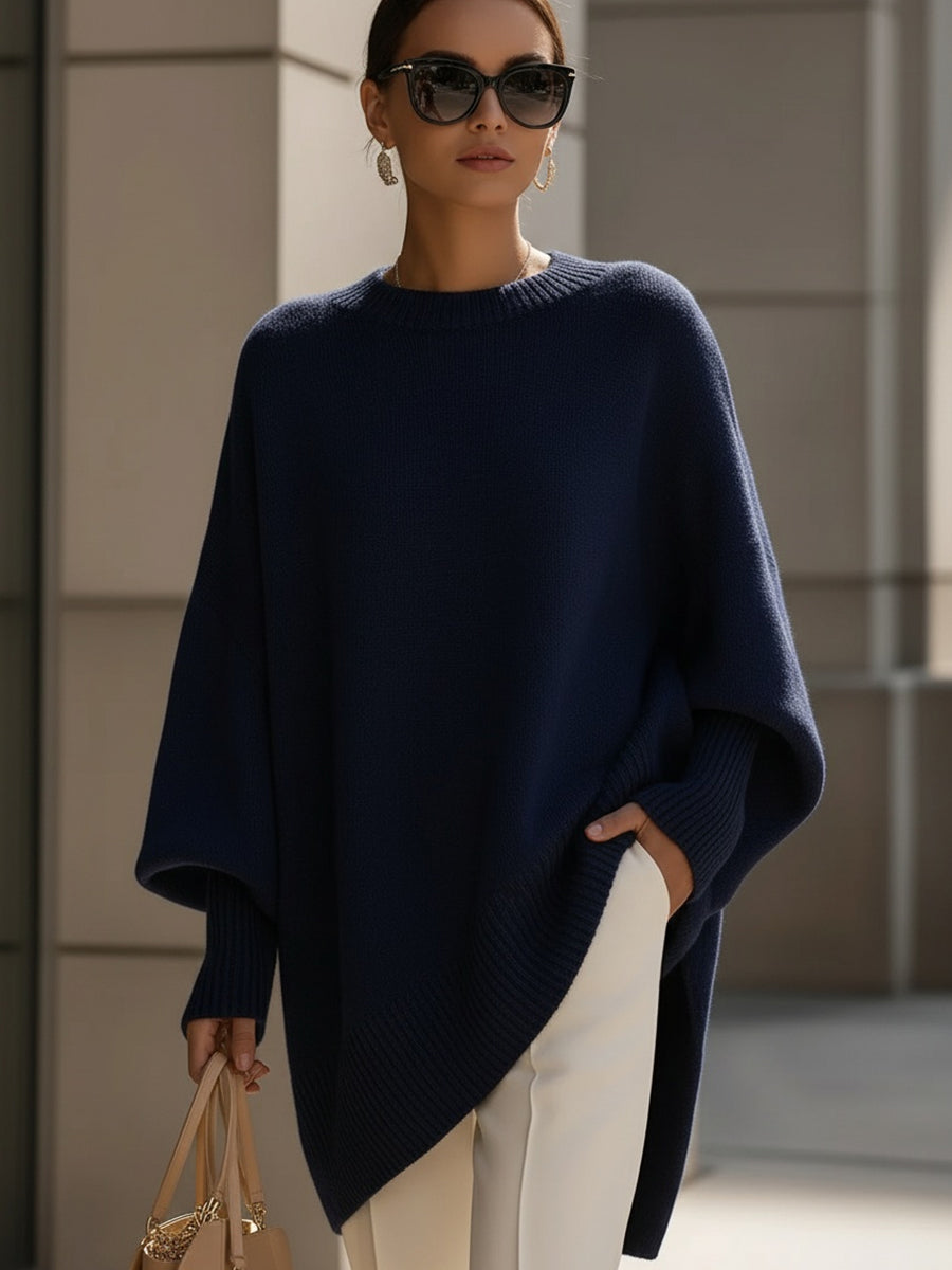 Eleganter Oversize-Poncho aus weichem Strick – Produktansicht 8