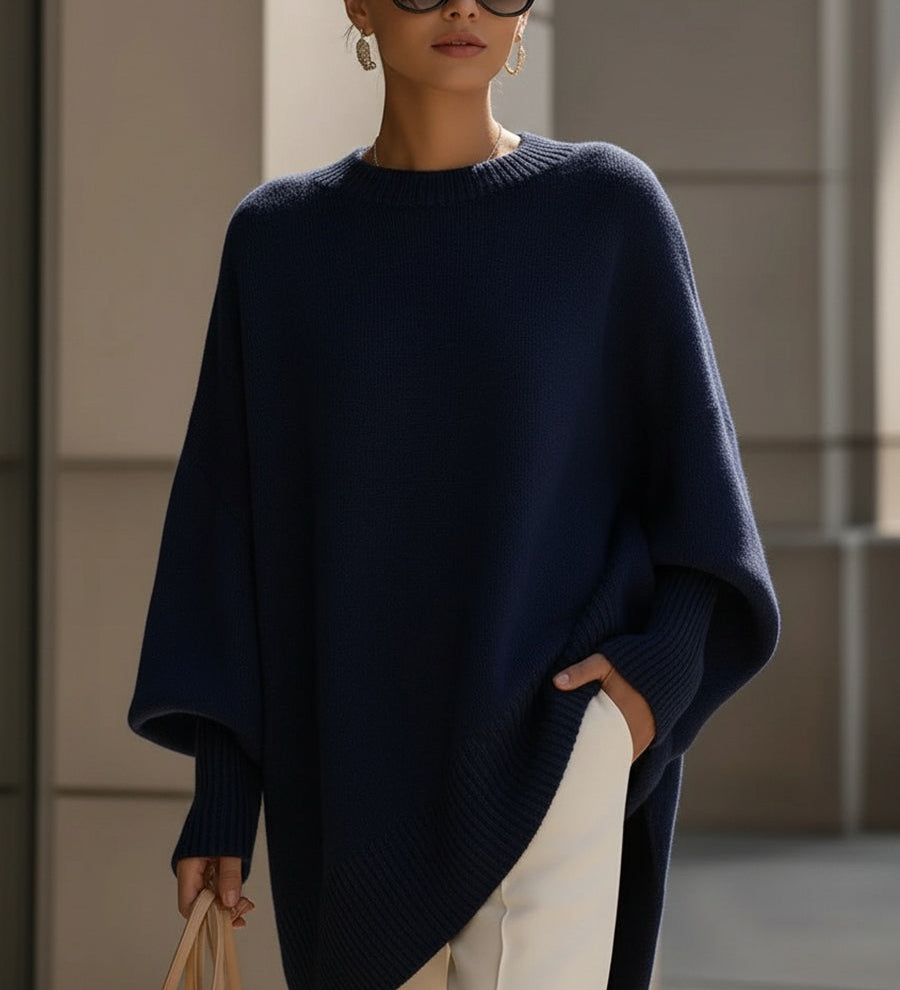 Eleganter Oversize-Poncho aus weichem Strick – Produktansicht 8