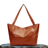 Vintage-Schultertasche aus Leder – Produktansicht 1